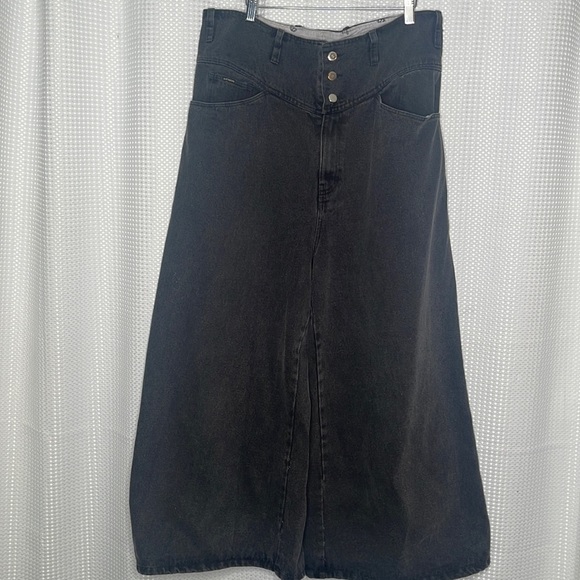 Raf Simons Archive Redux Wide Leg Jeans Black Wash Oversized Italy Sz 36 - Picture 5 of 15